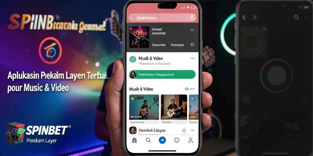Antarmuka pengguna SPINBET untuk perekaman layar yang sederhana dan intuitif.